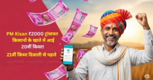 PM Kisan Samman Nidhi 20th Installment .